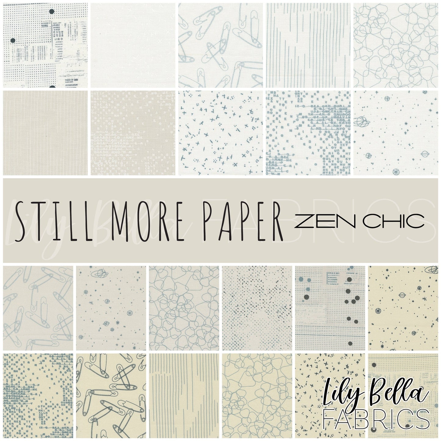 Still More Paper Jelly Roll (40 pcs) by Zen Chic for Moda