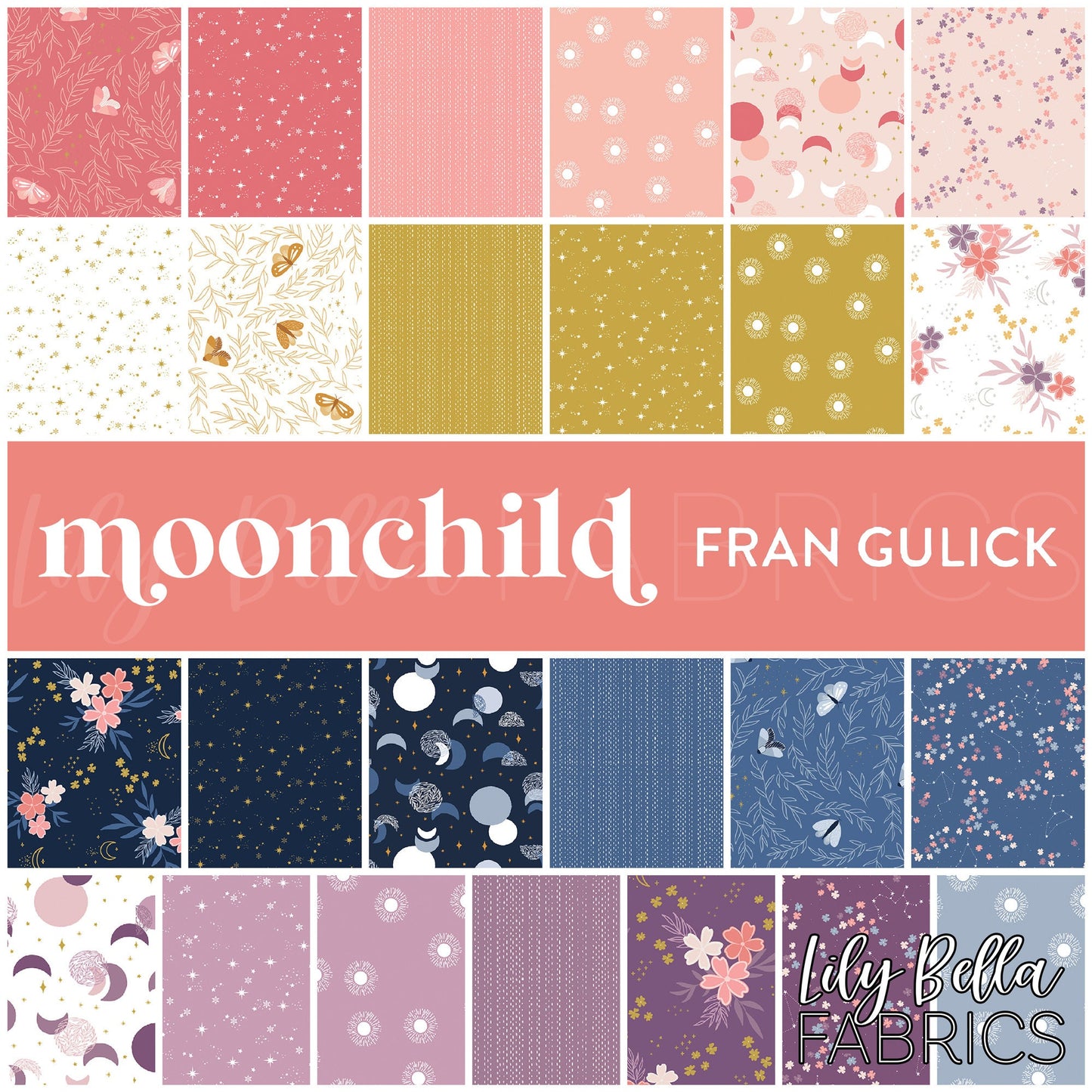 Moonchild Fat Quarter Bundle (25 pcs) by Fran Gulick for Riley Blake