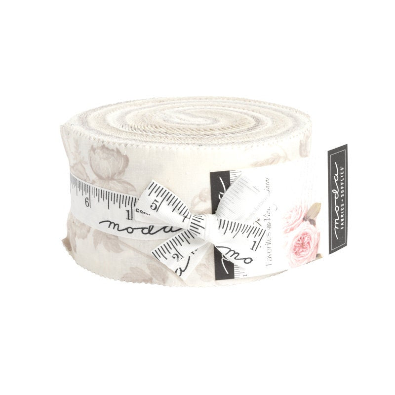 Favorites - Vintage Linens Jelly Roll (40 pcs) by 3 Sisters for Moda