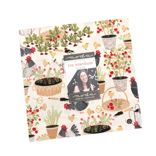 The Henhouse Layer Cake (42 pcs) by Gingiber for Moda