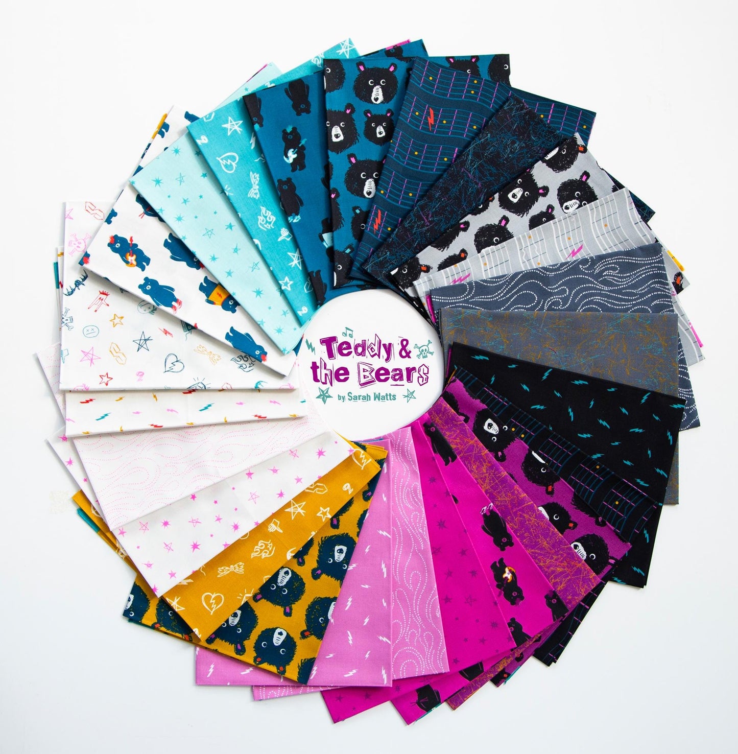 Teddy and the Bears Jelly Roll (40 pcs) by Sarah Watts for Ruby Star Society