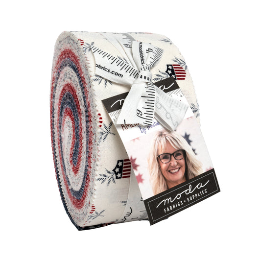 American Gatherings III Jelly Roll (40 pcs) by Primitive Gatherings for Moda