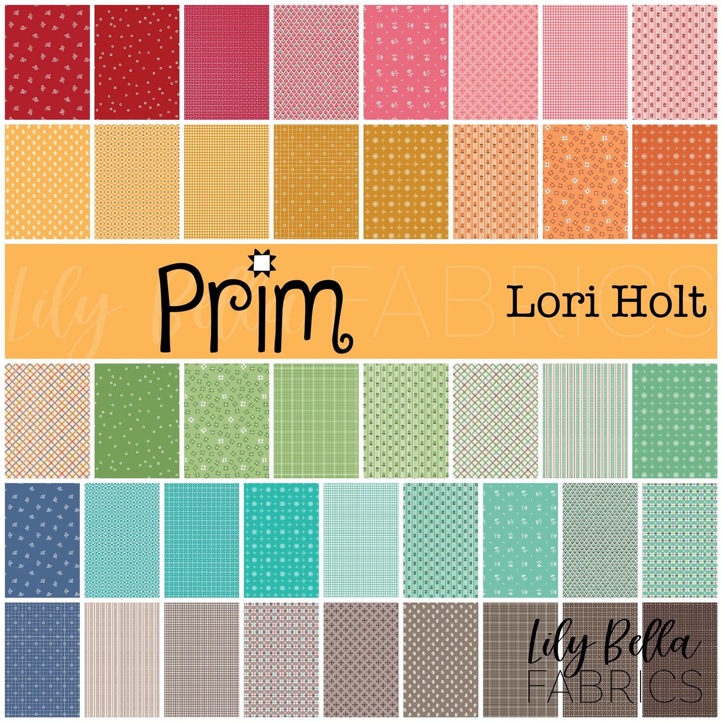 Prim Fat Quarter Bundle (42 pcs) by Lori Holt for Riley Blake