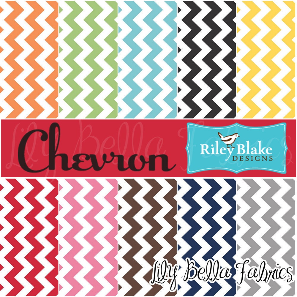 Medium Chevron in Rouge - 1/2 Yard - Chevron Cottons by The RBD Designers for Riley Blake