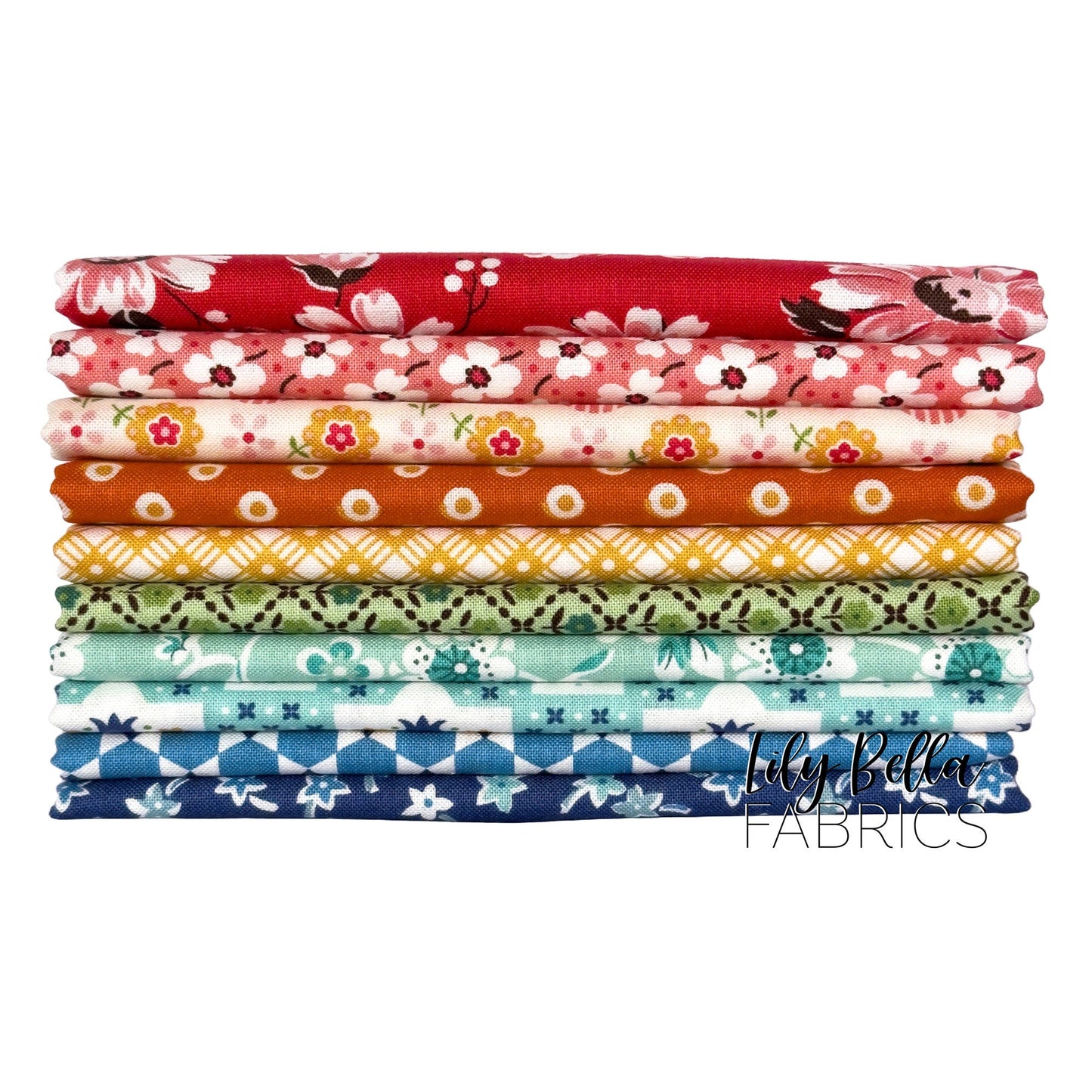 Flea Market Half Yard Bundle (10 pcs) by Lori Holt for Riley Blake