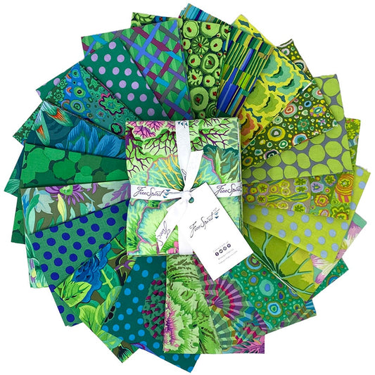 Classics Plus: Meadow Fat Quarter Bundle (20 pcs) by Kaffe Fassett Collective for FreeSpirit