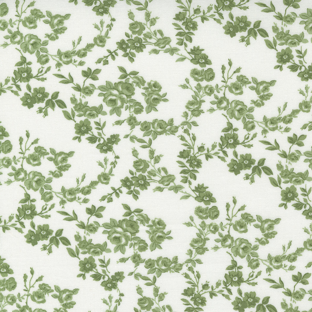 Surfside in Cream Grass - 1/2 yard - Nantucket Summer by Camille Roskelley for Moda (55263 26)