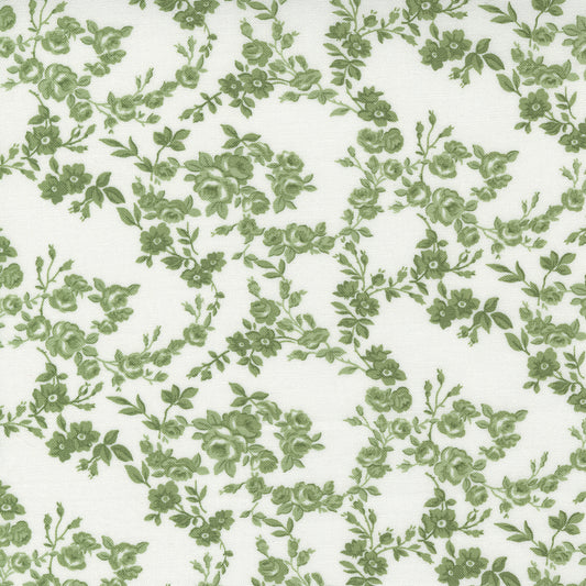 Surfside in Cream Grass - 1/2 yard - Nantucket Summer by Camille Roskelley for Moda (55263 26)