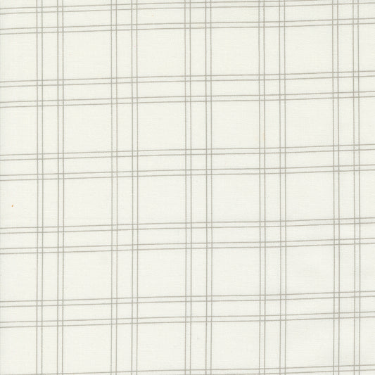 Plaid in Cream Gray - 1/2 Yard - Shoreline by Camille Roskelley for Moda (55302 21)