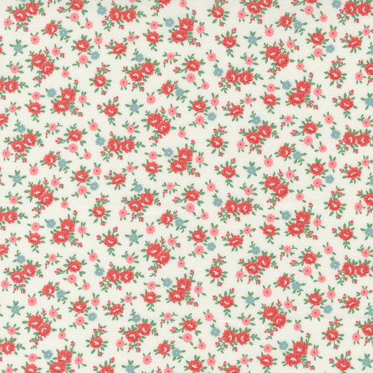 Lovely in Cream - 1/2 Yard - Rosemary Cottage by Camille Roskelley for Moda (55313 11)