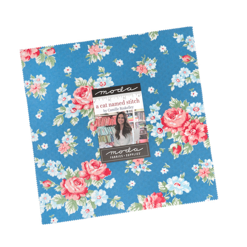 A Cat Named Stitch Layer Cake (42 pieces) by Camille Roskelley for Moda (55340LC)