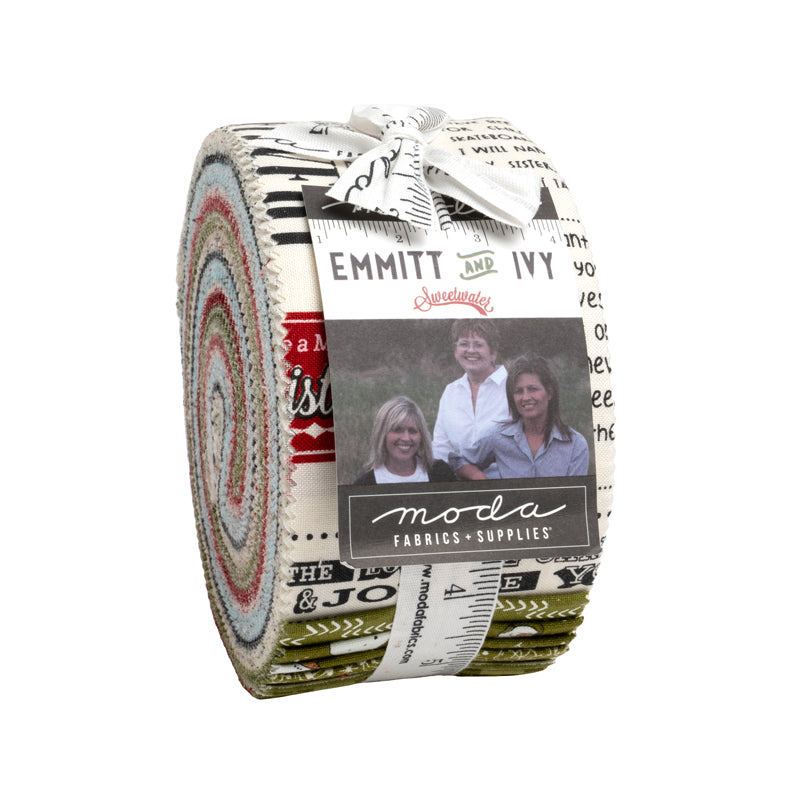 Emmitt and Ivy Jelly Roll (40 pcs) by Sweetwater for Moda