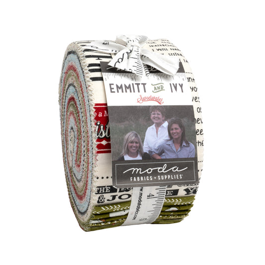 Emmitt and Ivy Jelly Roll (40 pcs) by Sweetwater for Moda