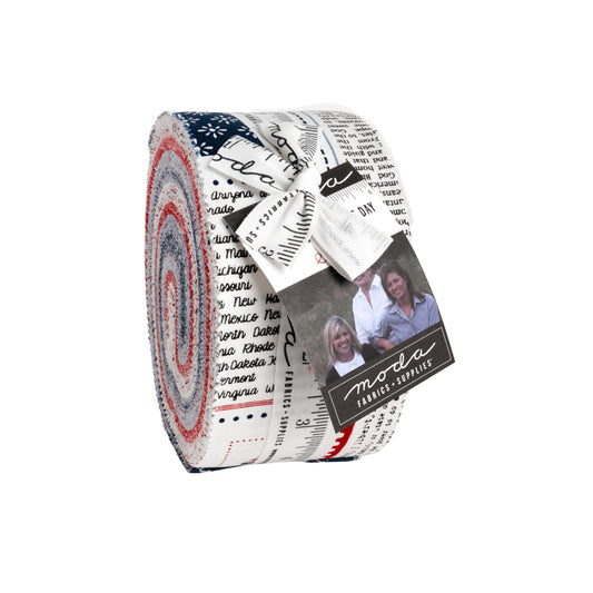 Independence Day Jelly Roll (40 pcs) by Sweetwater for Moda