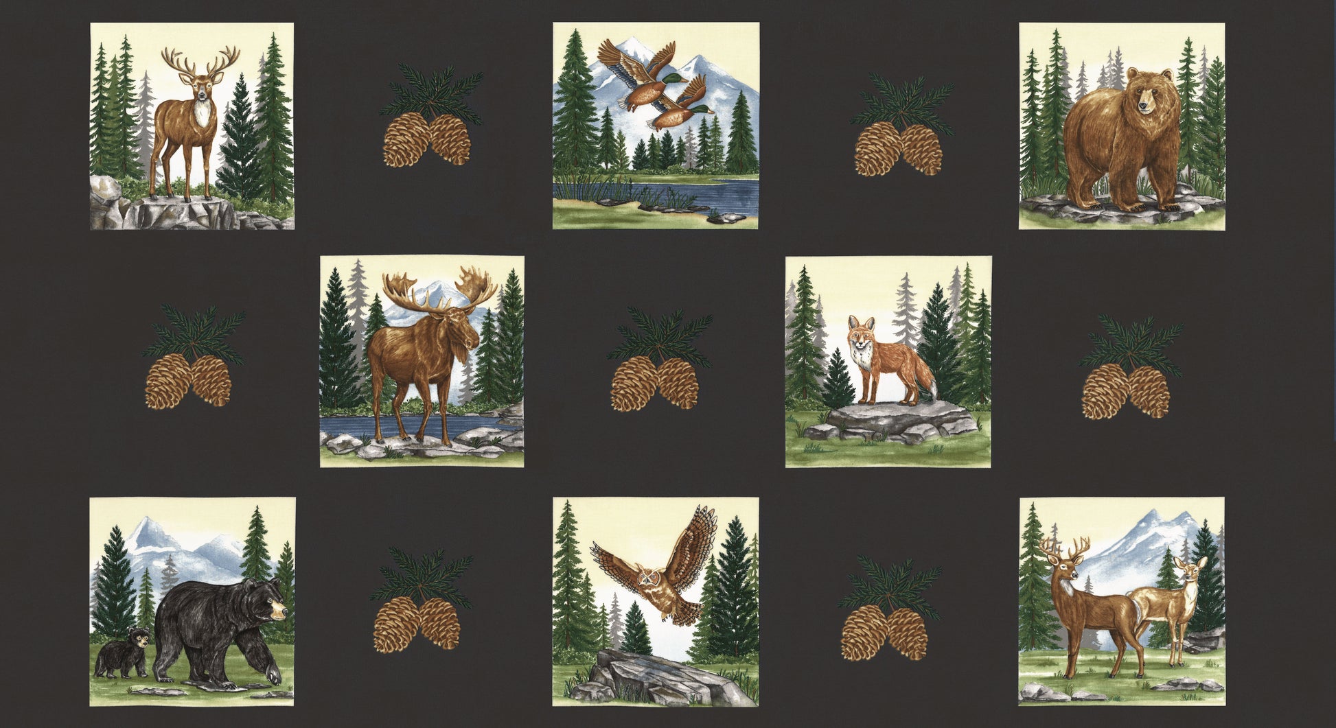 Northwoods Lodge Fat Quarter Bundle (26 pieces) by Deb Strain for Moda (56190AB)