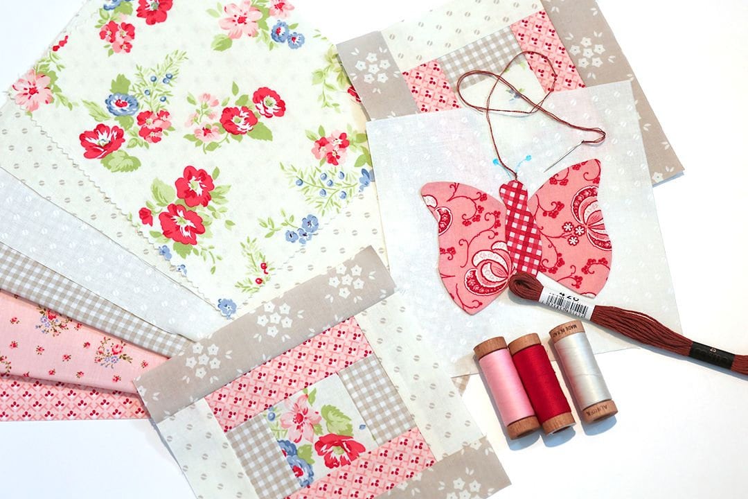 Hollyhocks and Roses Fat Quarter Bundle (31 pcs) by Bunny Hill Designs for Moda