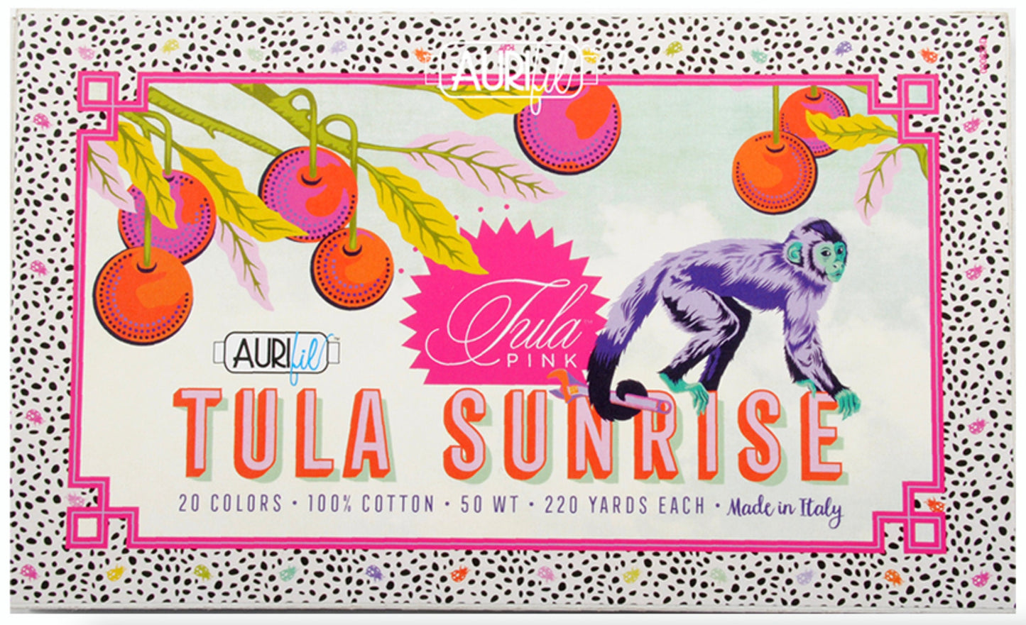 Tula Sunrise Thread (20 small spools, 50WT) by Tula Pink for Aurifil