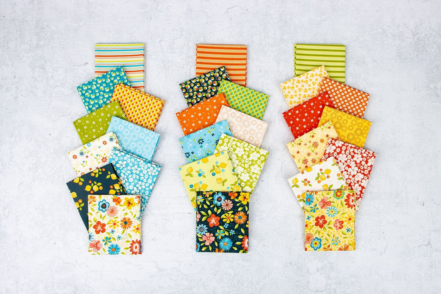 Here Comes the Sun Fat Quarter Bundle (27 pcs) by Sandy Gervais for Riley Blake