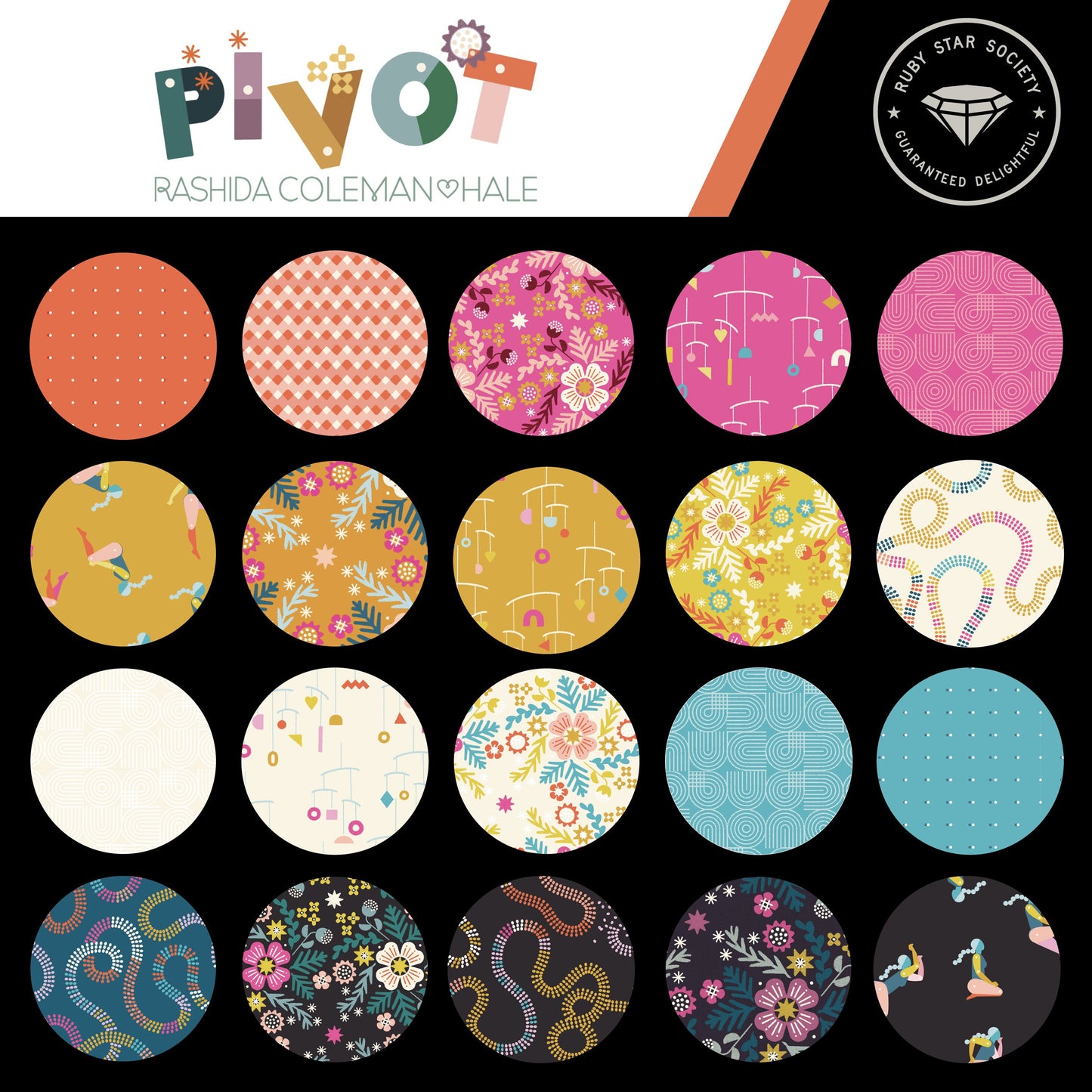 Pivot Jelly Roll (40 pcs) by Rashida Coleman-Hale for Ruby Star Society