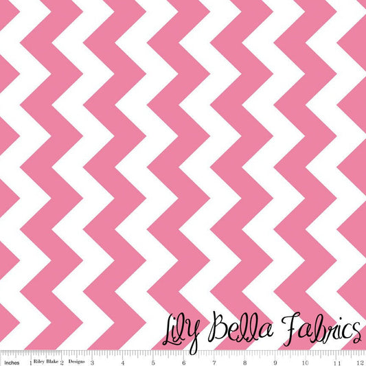 Medium Chevron in Hot Pink - 1/2 Yard - Chevron Cottons by The RBD Designers for Riley Blake