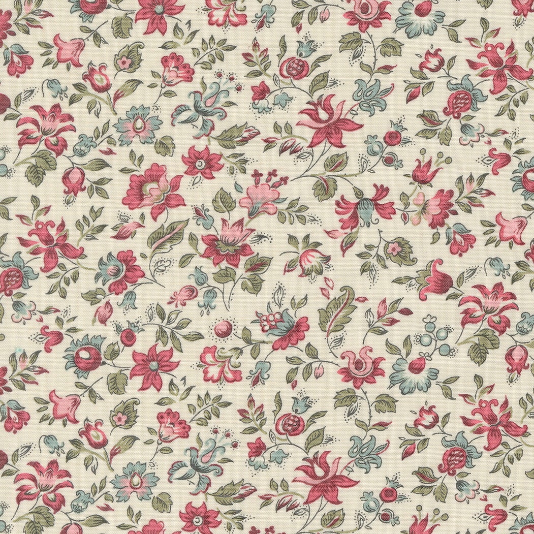 Picardie in Pearl - 1/2 Yard - Antoinette by French General for Moda (13952 11)