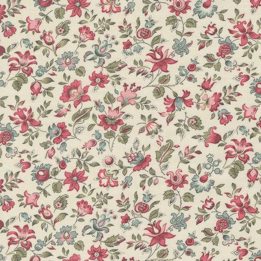 Picardie in Pearl - 1/2 Yard - Antoinette by French General for Moda (13952 11)