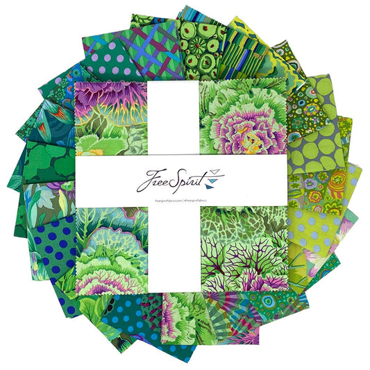 Classics Plus: Meadow Layer Cake (42 pcs) by Kaffe Fassett Collective for FreeSpirit