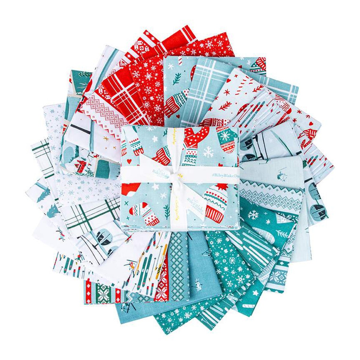 Ski Hill Fat Quarter Bundle (22 pcs) by Corinne Wells for Riley Blake