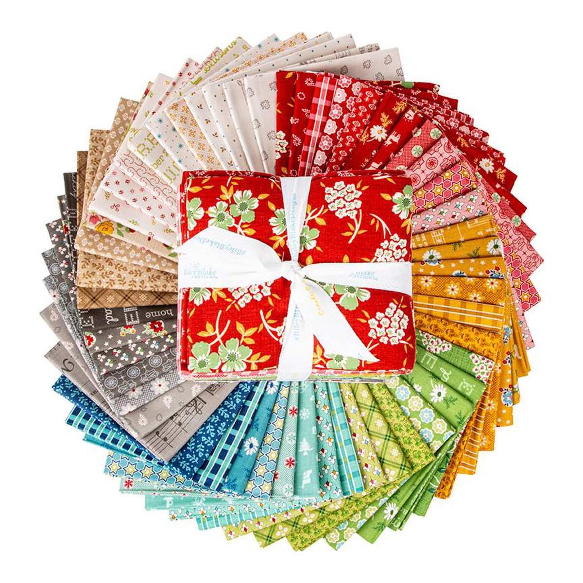 Home Town Holiday Fat Quarter Bundle (53 pcs) by Lori Holt for Riley Blake