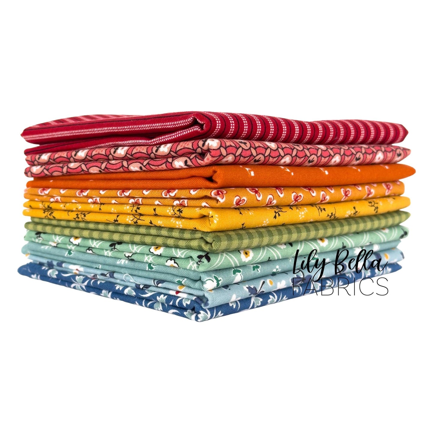 Prairie Fat Quarter Bundle (10 pcs) by Lori Holt for Riley Blake