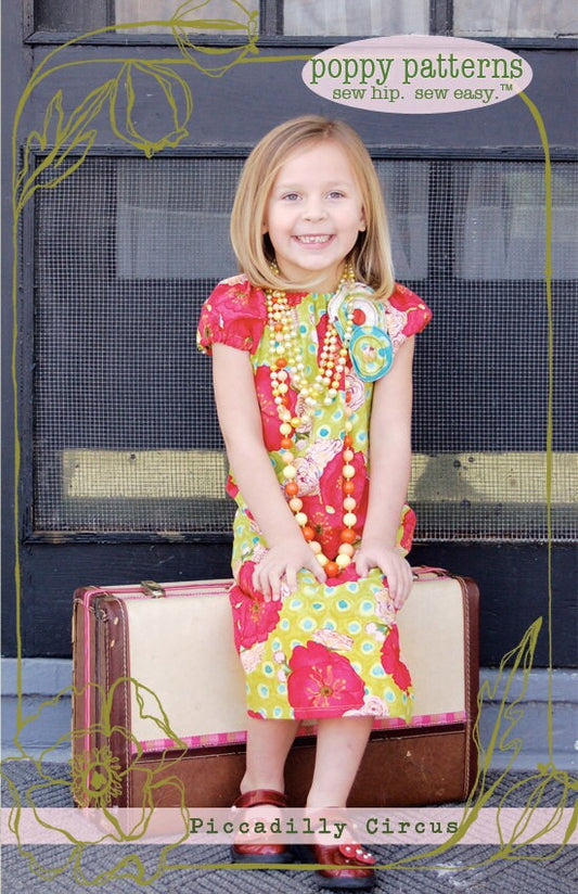 Piccadilly Circus Dress - Sewing Pattern - Poppy Patterns