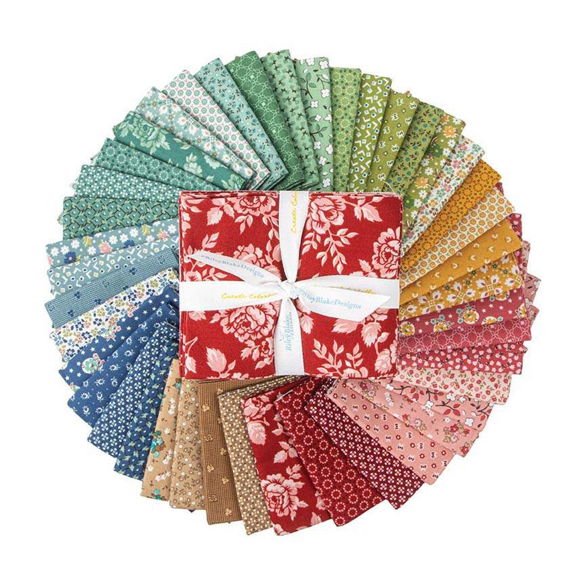 Home Town Fat Quarter Bundle (42 pcs) by Lori Holt for Riley Blake