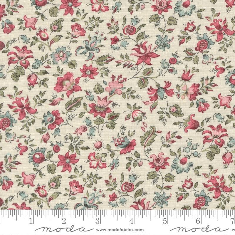 Picardie in Pearl - 1/2 Yard - Antoinette by French General for Moda (13952 11)