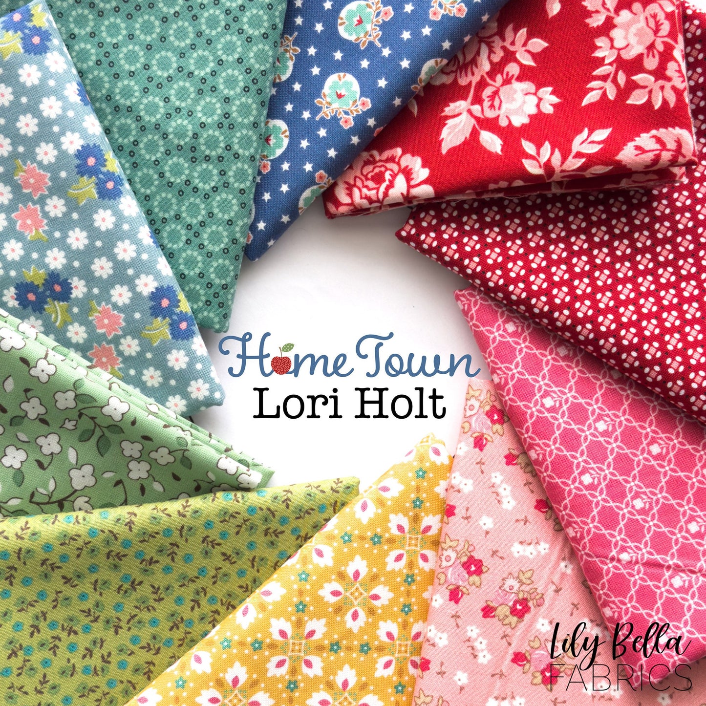 Home Town Half Yard Bundle (10 pcs) by Lori Holt for Riley Blake