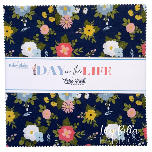 Day in the Life 10 Inch Stacker (42 pcs) by Echo Park Paper Co. for Riley Blake