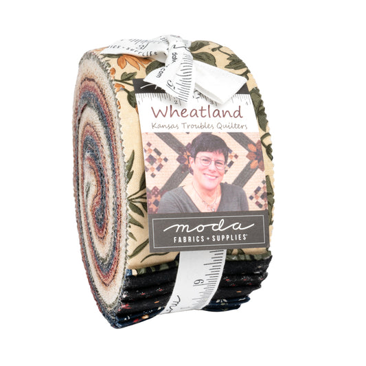 Wheatland Jelly Roll (40 pcs) by Kansas Troubles Quilters for Moda
