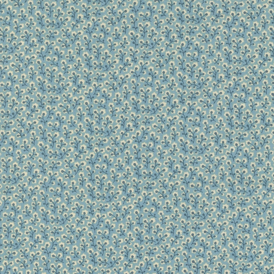 Dauphine in French Blue - 1/2 Yard - Antoinette by French General for Moda