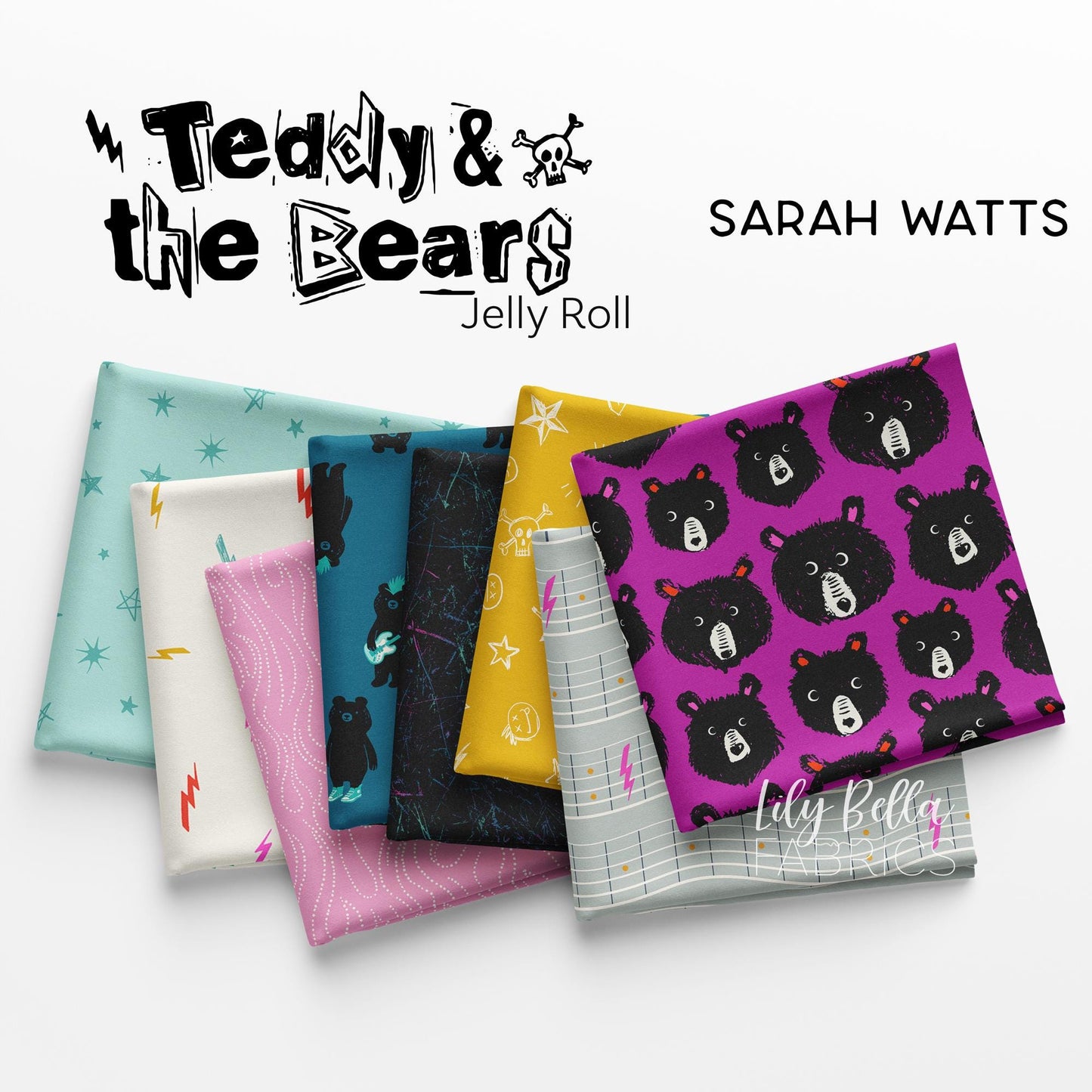 Teddy and the Bears Jelly Roll (40 pcs) by Sarah Watts for Ruby Star Society