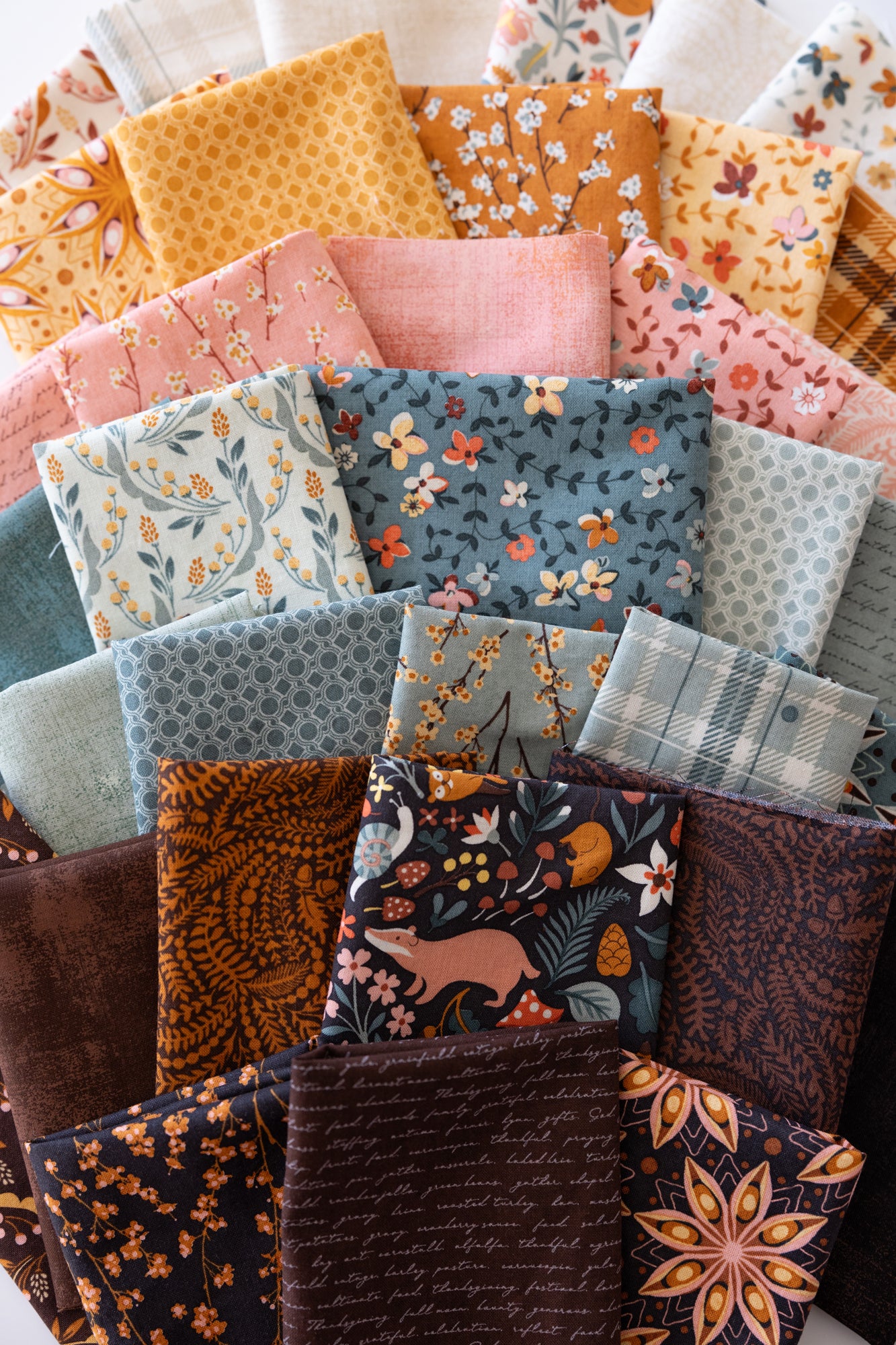 Acorn Hollow Fat Quarter Bundle (38 pcs) by BasicGrey for Moda