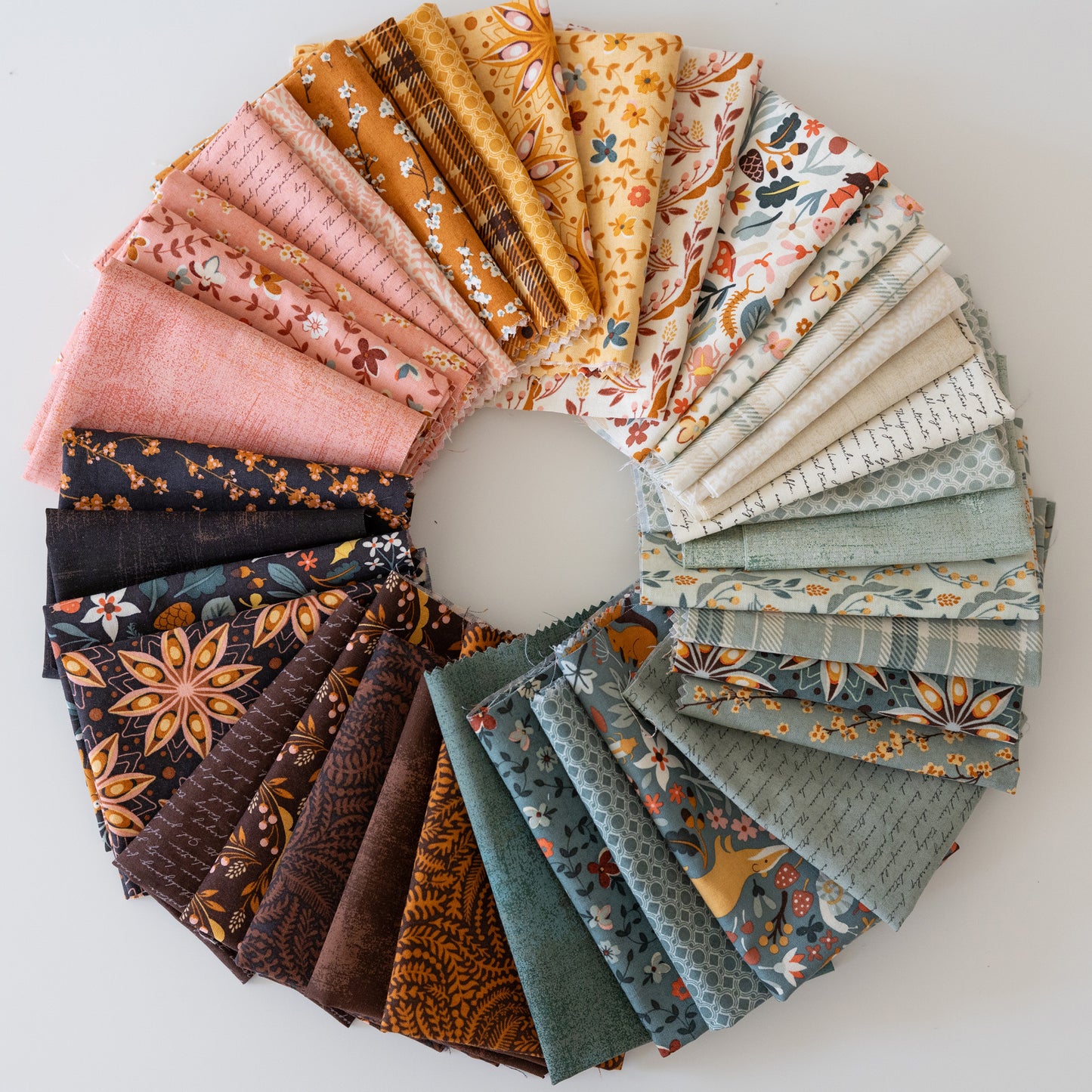 Acorn Hollow Fat Quarter Bundle (38 pcs) by BasicGrey for Moda