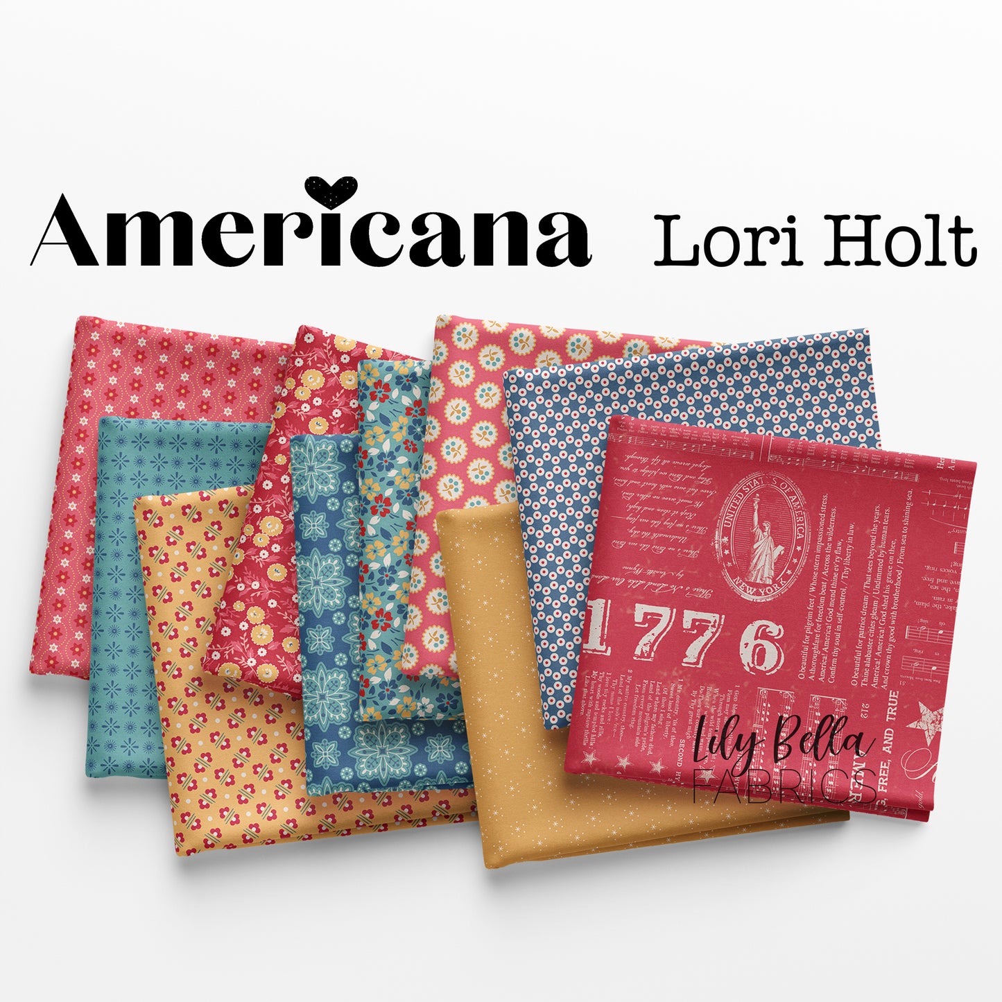 Americana 10 Inch Stacker (42 pcs) by Lori Holt for Riley Blake