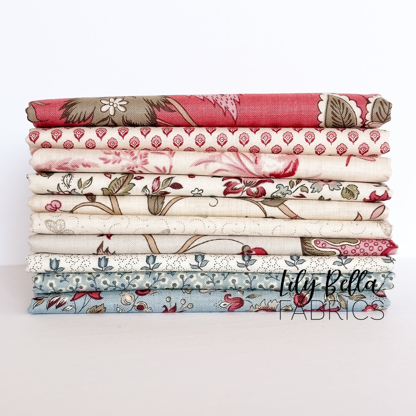 Antoinette Fat Quarter Bundle (10 pcs) by French General for Moda