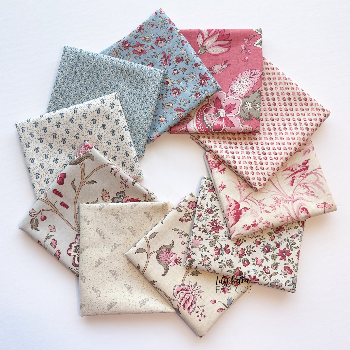 Antoinette Fat Quarter Bundle (10 pcs) by French General for Moda