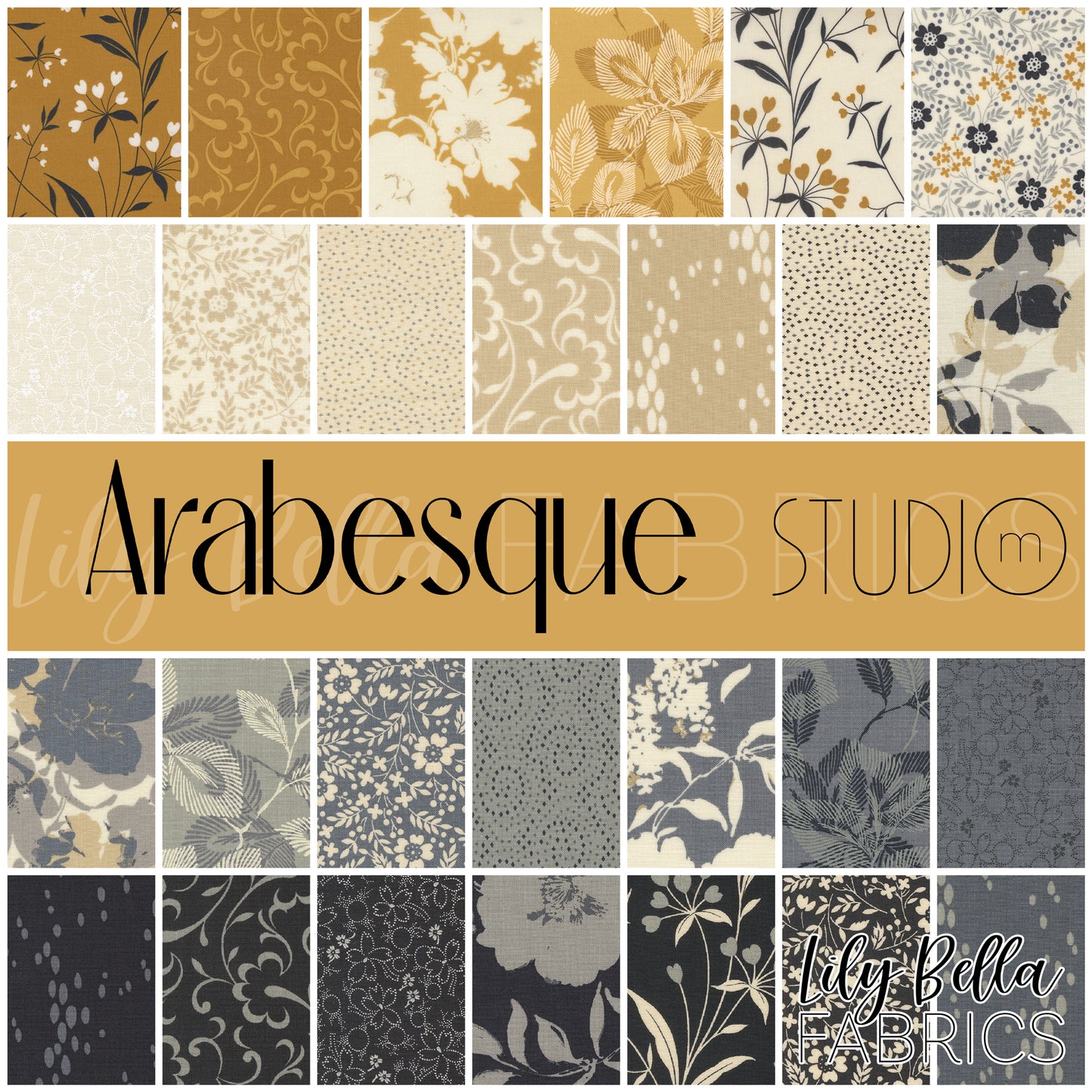 Arabesque Layer Cake (42 pcs) by Studio M for Moda