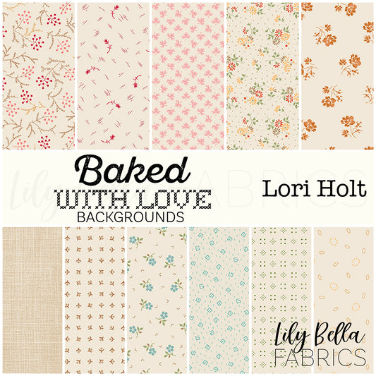 Baked with Love Backgrounds 10 Inch Stacker (42 pcs) by Lori Holt for Riley Blake Designs