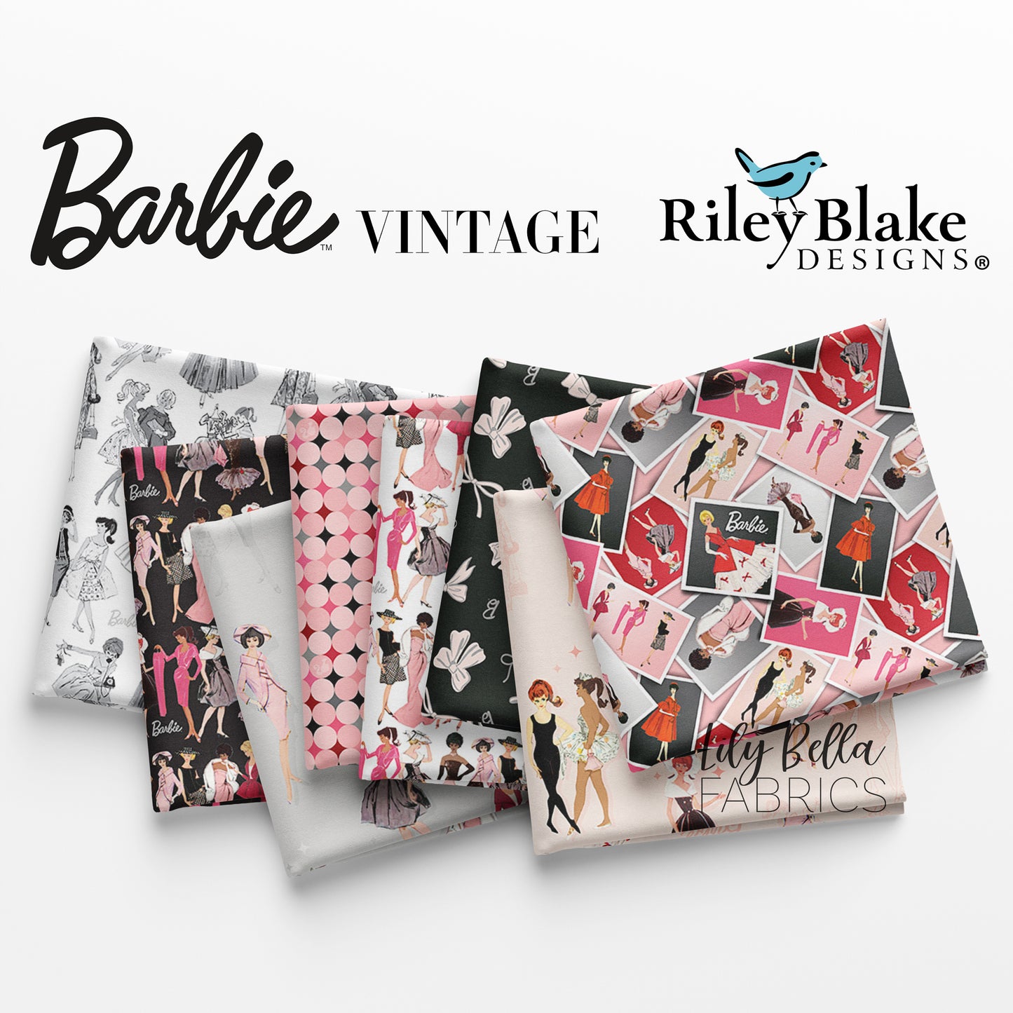 Barbie™ Vintage 10 Inch Stacker (42 pcs) by Riley Blake Designs