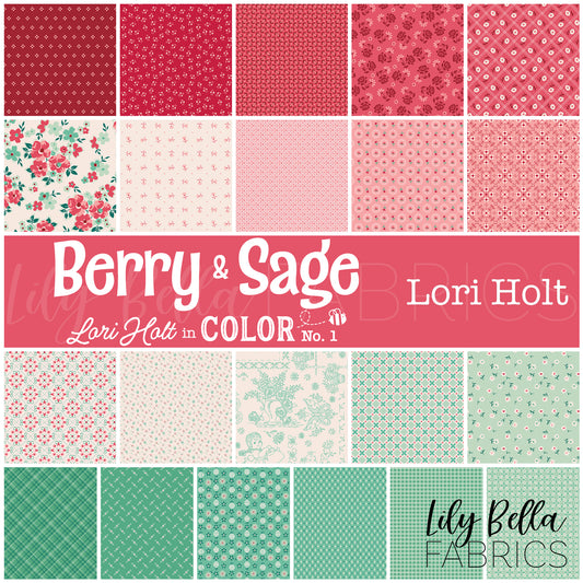 Berry and Sage 10 Inch Stacker (42 pcs) by Lori Holt for Riley Blake Designs