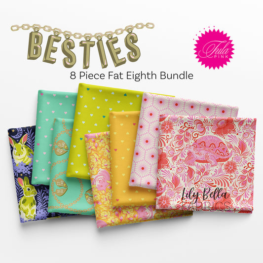 Besties Fat Eighth Bundle (8 pcs) by Tula Pink for FreeSpirit