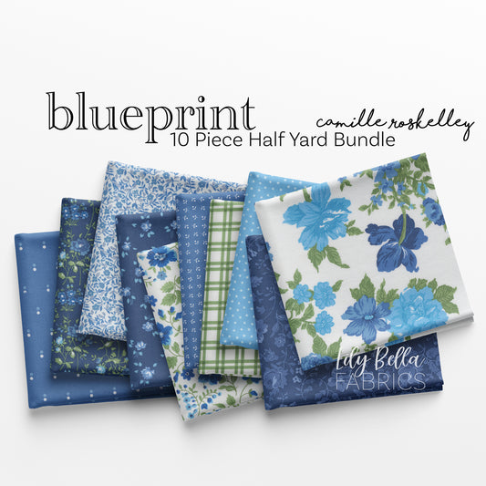 Blueprint Half Yard Bundle (10 pcs) by Camille Roskelley for Moda