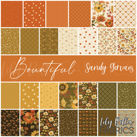 Bountiful 10 Inch Stacker (42 pcs) by Sandy Gervais for Riley Blake Designs